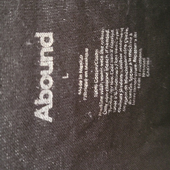 Abound "The Roll Of Thunder After Midnight Tour" Men's T-Shirt Size LG Black - Picture 3 of 4